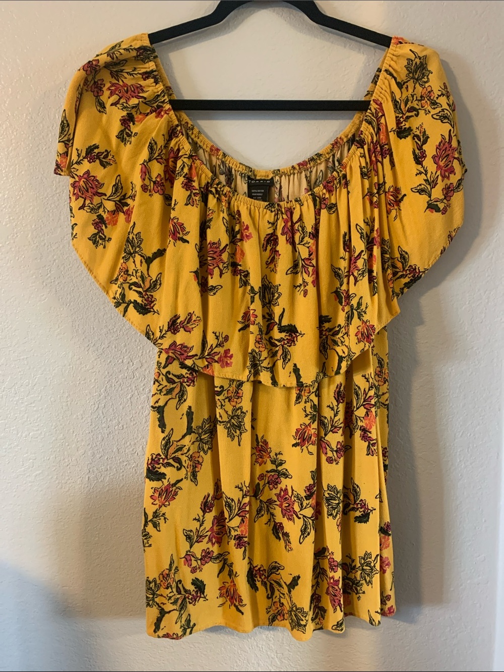 torrid Yellow Floral Ruffle Blouse 2x
